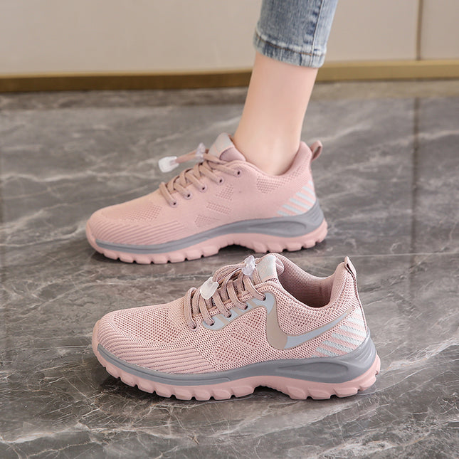 Mom's Shoes, Spring and Autumn Flats, Super Soft-Soled Travel Shoes, Middle-Aged Women's Cloth Shoes, Elderly Shoes, Lightweight Sports Shoes