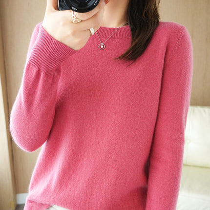 Cross-Border 2025 Autumn and Winter New Base Layer Sweater for Women, Plus Size Women's Clothing, Long-Sleeved Top, Knitwear, Winter Apparel