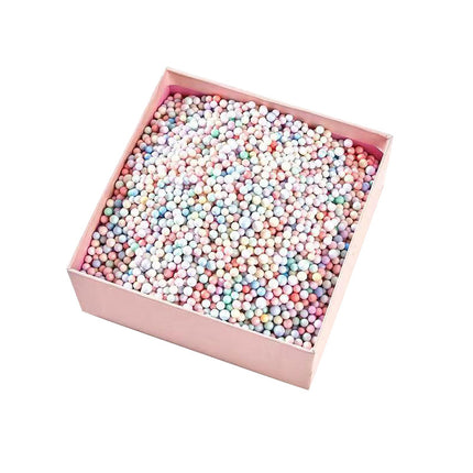 Small Packaging Macaroon Foam Ball Surprise Gift Box Decoration Filled Slime Granule Flow Planet