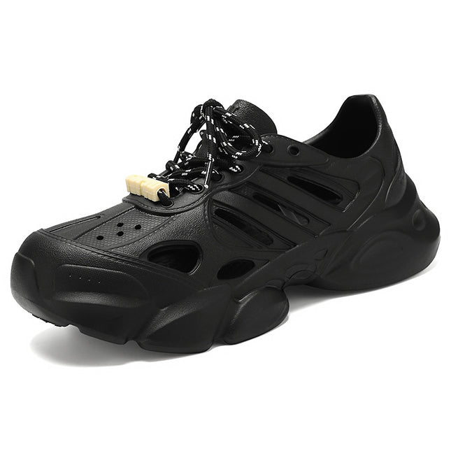 Men's Summer New Sandals, Non-Stinky Foot Hole Shoes, Popular Fashionable Casual Shoes, Hollow Breathable Single Shoes