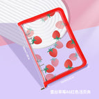 Lace strawberry a6 red binder