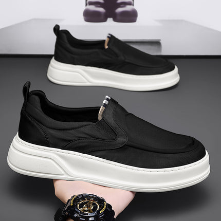 Men's Shoes 2025 Spring and Summer New Versatile Soft Sole Comfortable Trendy Breathable Slip-On Lazy Casual Cloth Shoes Men's Shoes