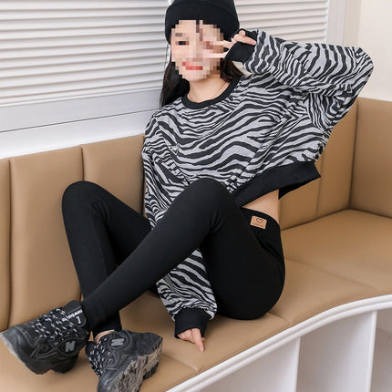 High-Waisted Lamb Wool Pocket Leggings for Women, Suitable for Outerwear, Thickened Thermal Cotton for Autumn and Winter, Available for Wholesale