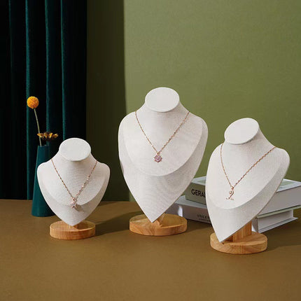 Solid Wood Figure Neck Display Stand Necklace Display Stand Jewelry Display Stand Jewelry Jewelry Storage Stand