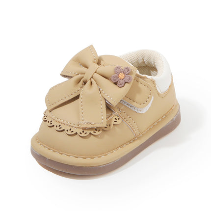 Spring, Autumn and Summer Breathable Baby Shoes Soft Sole One-Year-Old Female Baby Princess Shoes Newborn Baby Toddler Small Leather Shoes