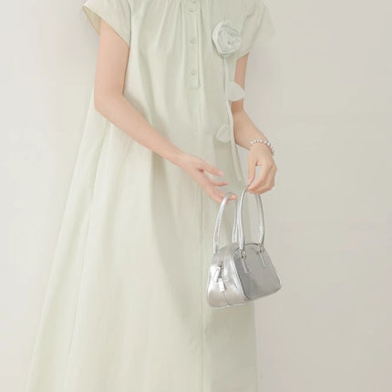 New Chinese Style National Style Exquisite Mint Mambo Green dress Women's Summer High-end Elegant Long Dress