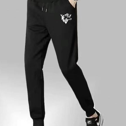 Summer Leather Rope Leggings for Men, Black Versatile Harem Pants, Fashionable Wear-Resistant Casual Pants, Breathable Thin Sports Pants