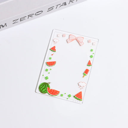 Small Fresh Cherry Album Small Card Protective Cover Hard Rubber Cover 40 Silk High Permeable Anti-scratch Tear Film B8 Bead Chain Card Cover in stock