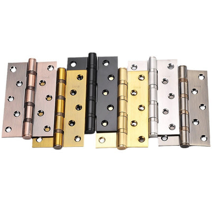 4 Inch 5 Inch Thickened Stainless Steel Flat Hinge Heavy Duty Wooden Door Steel Door Hinge Door Mute Bearing Folding Loose Sheet