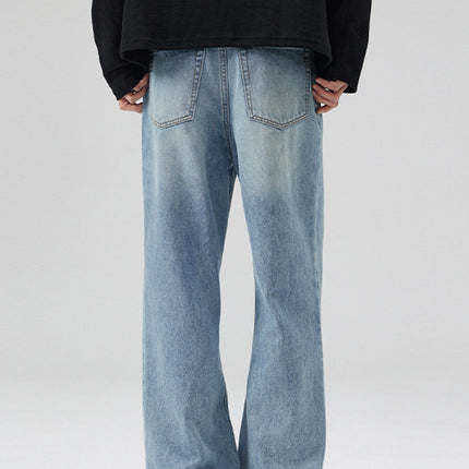 LKTM Men's Wear# American cleanfit Light Color 517 Version Micro-jeans Men's and Women's Slim All-match Mop Pants