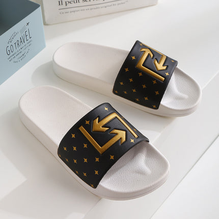Home Slippers Women's Indoor Bathroom Non-slip Sandals Summer Outdoor Casual Fashion Slippers Outdoor Couple Slippers