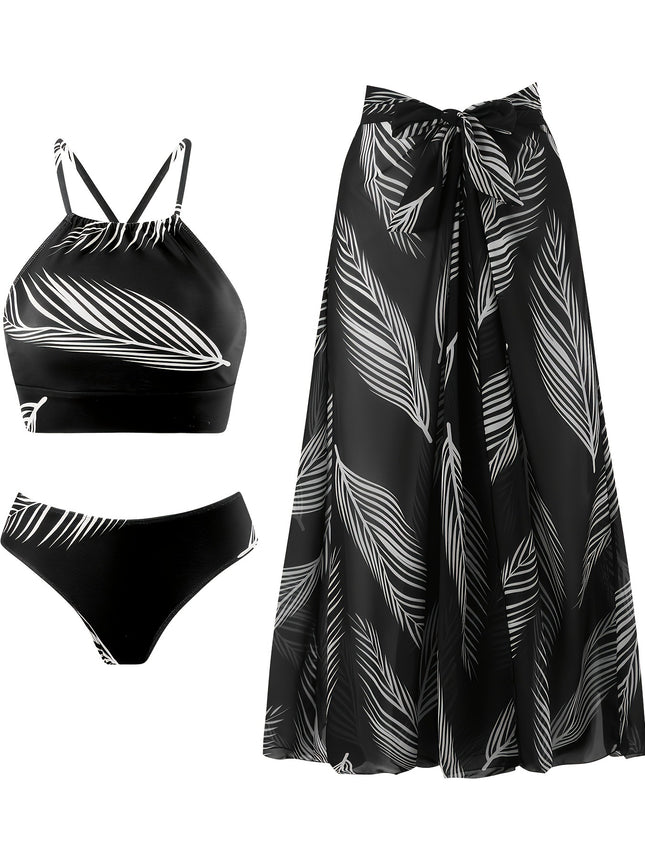 New Printed Quality Bikini Bikini European and American Strap Split Suit Swimsuit Women's Bikini Swimsuit