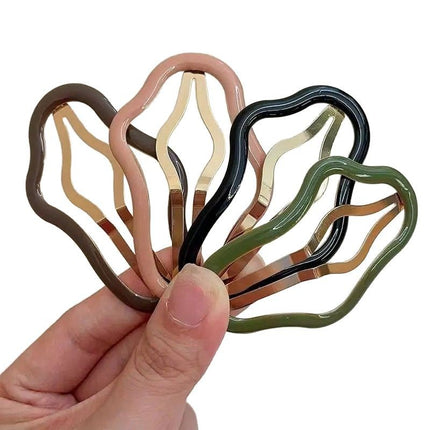 Hair Accessory Hairpin Trendy Upgraded Cloud-Shaped Hollow Hair Clip for Stray Hair Bb Clip for Bangs and Side Hair, Elegant Style