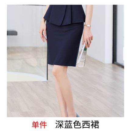 High-end business attire suit female summer management work clothes jewelry shop beauty salon hotel front desk reception work clothes