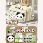 Cocoa milk white pencil case-7 piece set