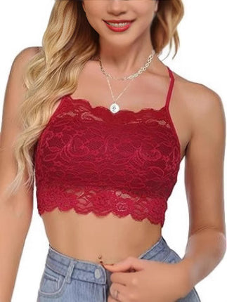 Amazon Cross-Border New Sexy Breast-Wrapped Lace Push-Up Suspender Bra