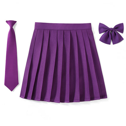 Factory Outlet in stock New High Waist Japanese plus size Animation Pleated Skirt Spring and Autumn COS Class Uniform School Uniform Men's and Women's Skirt
