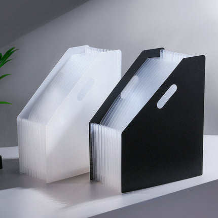 a4 Large Capacity Oblique Vertical Organ Bag Student Test Paper Storage and Arrangement Information Bag Telescopic Storage Folder