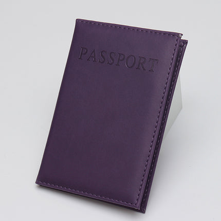 Leather Passport Cover, Passport Bag, Logo Wholesale, English Pu Leather Passport Holder, Amazon Cross-Border Card Holder