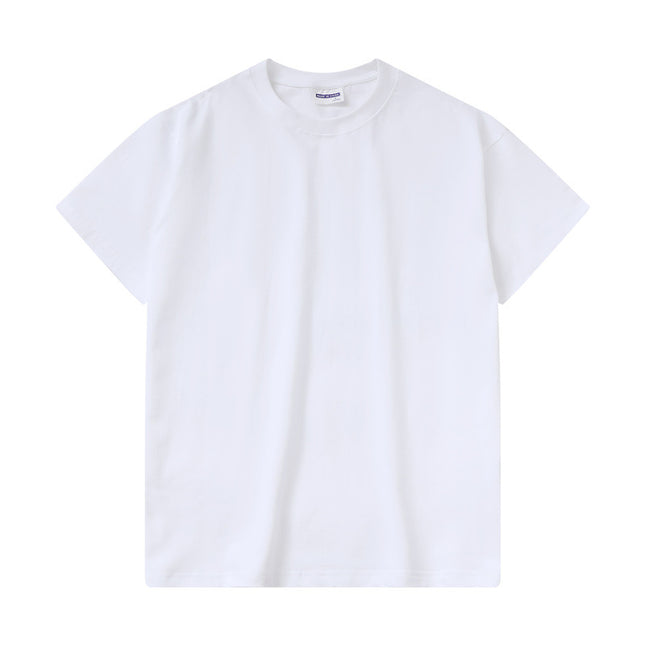 Cross-Border Supply Manufacturer Direct Sales T-Shirt Customized Round Neck Comfortable Loose Short-Sleeved T-Shirt Light Board Blank Board Summer Girls