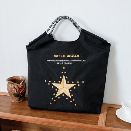 New Canvas Bag Embroidered Shopping Bag Tote Bag Large Capacity Bag Women's Handbag Crossbody Bag