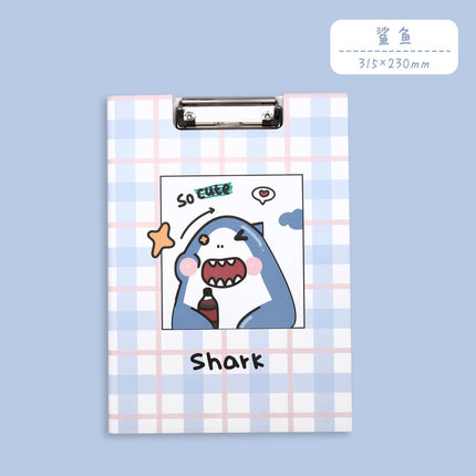 Cute A4 Paper Folder Cartoon Creative Office Stationery Materials Student Painting Writing Pad Test Paper Board Clip