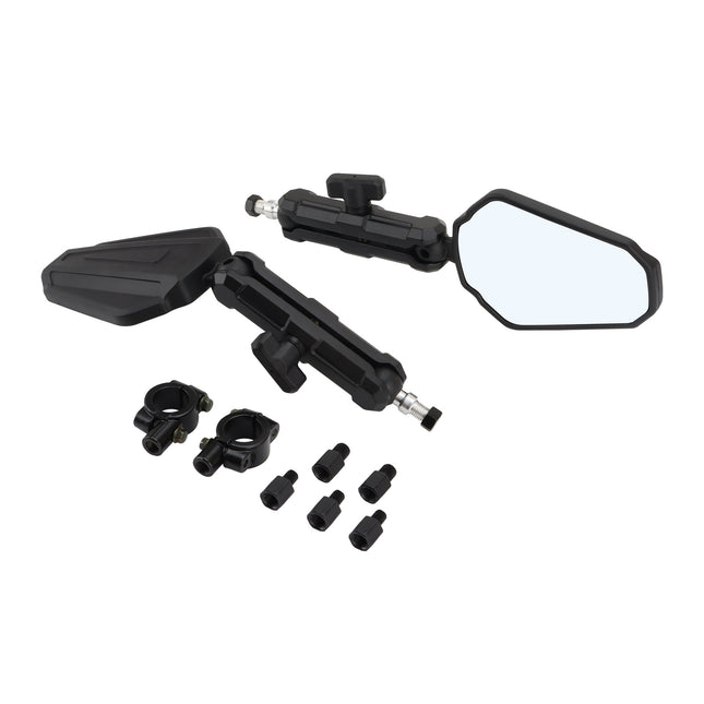 GOOFIT Foldable Adventure ADV Car West Wind Rearview Mirror Off-Road Motorcycle Folding Rearview Mirror E036-SF