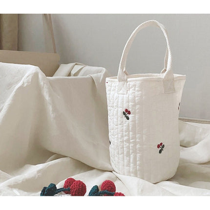 2023 Baby Stroller Storage Hanging Bag Bottle Diaper Bag Cloth Bag Portable Bucket Bag Cotton Storage Bag