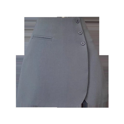 Short Skirt, Asymmetrical Skirt, Women's Pants Skirt, Autumn Real Shot, 2025 New A-Line Skirt, Suit, High Waist Hip Skirt