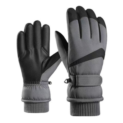 Ski Gloves for Men and Women, Winter Cold-Proof Gloves, Velvet, Thickened, Waterproof, Non-Slip, Outdoor Sports Cycling Touch Screen Gloves