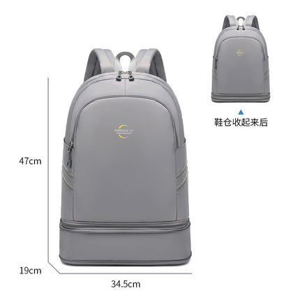 Shouldcat Dry and Wet Separation Luggage Storage Backpack, Large Capacity, Versatile, Durable, Lightweight Travel Backpack for Business Trips