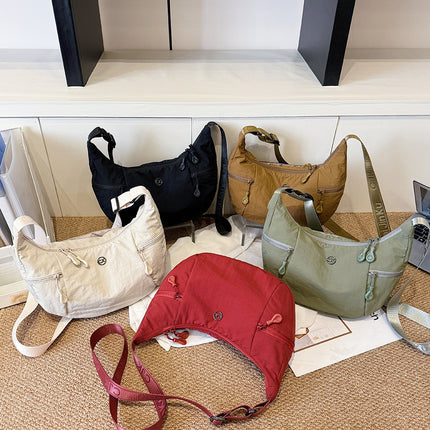 Cross-Border 2025 New Versatile Croissant Bag Crossbody Bag Large Capacity Bag Single Shoulder Armpit Bag Trendy