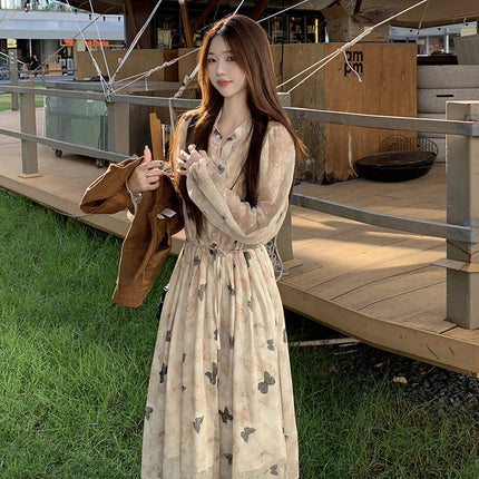Real shot waistcoat floral skirt suit spring and summer 2025 new fashion temperament slim dress two-piece plus size women's clothing
