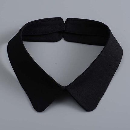 All-Match Decorative Single Collar Solid Color Shirt Collar Women's Collar Bib Summer Fake Collar Cotton Street Small Square Collar