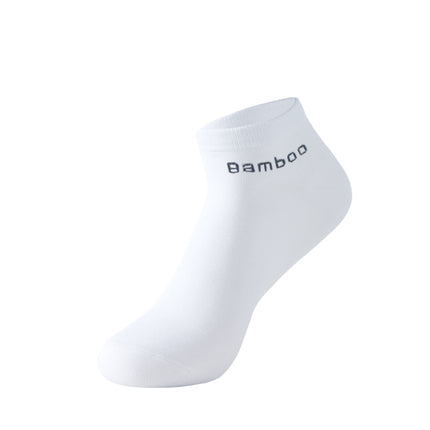 Temu Cross-Border Best-Selling Men's Bamboo Fiber Socks Sweat-Absorbent and Deodorant Men's Antibacterial Business Casual Socks for All Seasons