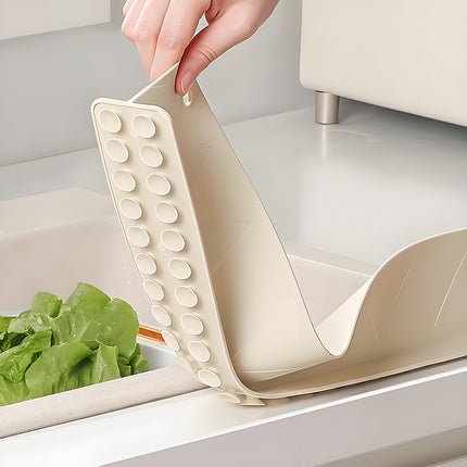 Water Splash Guard for Kitchen Sink, Dishwashing Sink, Washbasin, Anti-Splash Pad, Silicone Water Barrier Strip, Cross-Border