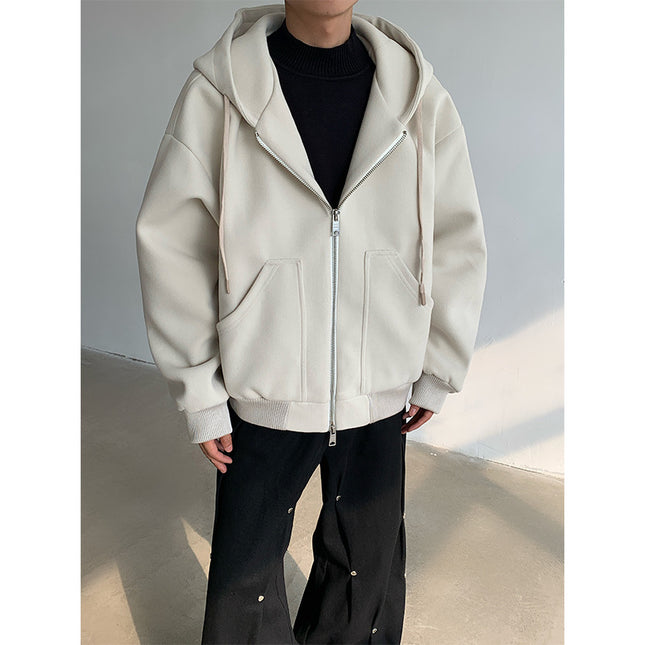 In Stock! 24 Autumn and Winter Thickeneded Normcore Korean Style Lazy Wide Version Woolen Jacket Windbreaker Jacket Jk83-P135