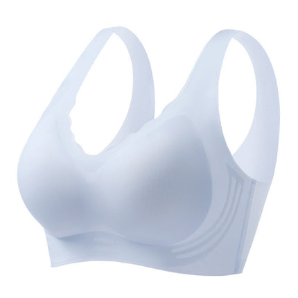 Women's Summer Ultra-thin Small Chest Gathering Vest Non-rimless Sports Yoga Bra