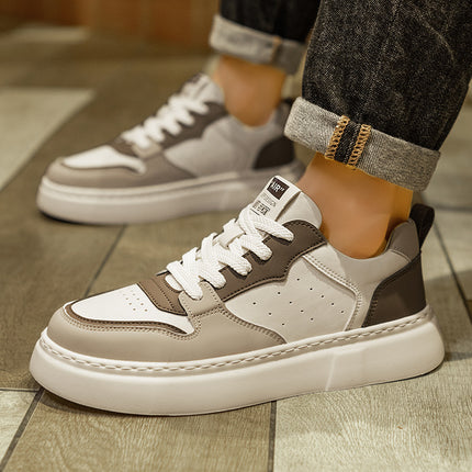 2024 New Microfiber leather breathable cold-Stick Sports Board shoes fashionable all-Match platform casual high quality men's shoes