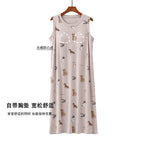 2937 brown-Chest Pad Chop Sleeve Dress / F free size [40.00 kg-60.00 kg]]