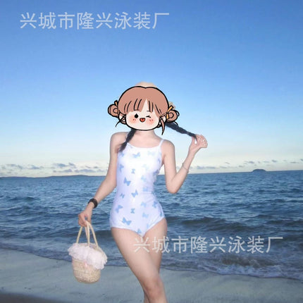 A variety of racing swimsuit 2025 new one-piece professional competitive swimsuit oil bright gilded high-end simple girl