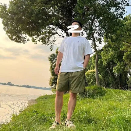 The designer really looks good! Lightweight Breathable Summer Couple Unisex Loose Comfortable Short Skirt Culottes Shorts