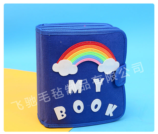 Felt Book Children's Educational Early Education Rainbow Felt Book Life Cognition Busy Board Children Felt Book