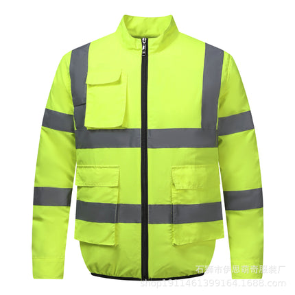 Sanitation worker reflective vest outdoor reflective vest summer cooling air conditioning clothing with fan for cross-border