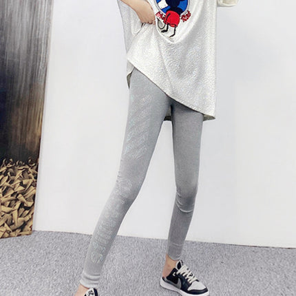 European station leggings wear women's 2025 new heavy drilling thin leggings pants tide a generation of hair