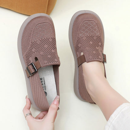 Mom's Shoes 2025 Autumn New Style Old Beijing Cloth Shoes for Women with Wide Feet, Large Foot Bones, Elderly Shoes, Slip-On Soft Sole