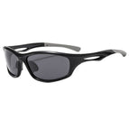 Bright black frame gray film