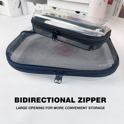 2025 Cross-Border Amazon Pet Mesh Tote Bag Zipper Mesh Storage and Sorting Bag Storage Bag Cross-Border Hot Seller