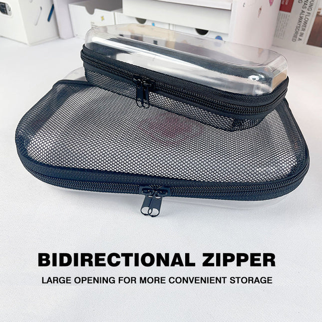 2025 Cross-Border Amazon Pet Mesh Tote Bag Zipper Mesh Storage and Sorting Bag Storage Bag Cross-Border Hot Seller