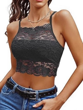 Amazon Cross-Border New Sexy Breast-Wrapped Lace Push-Up Suspender Bra